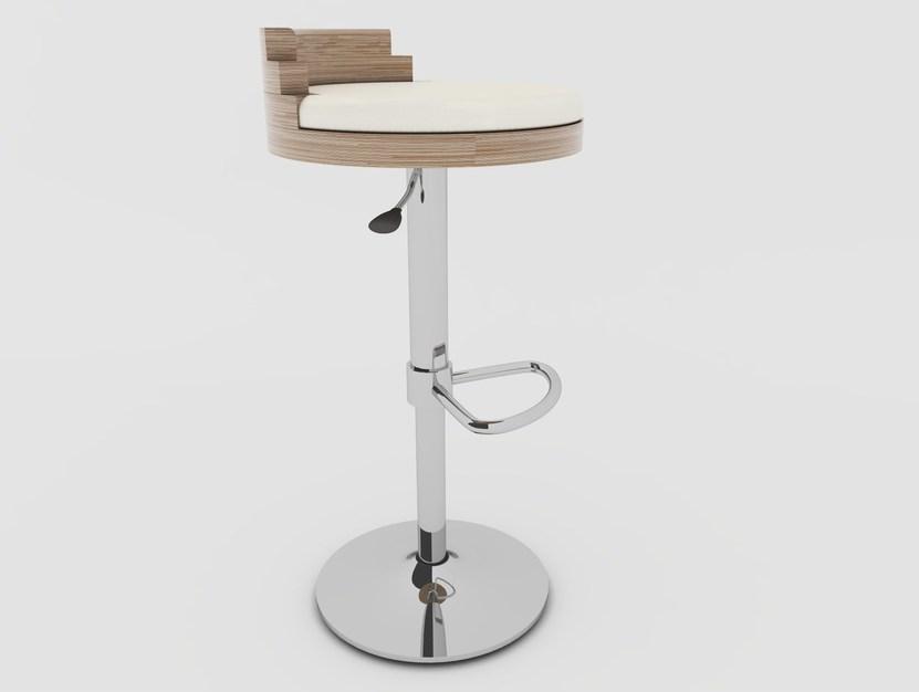 Zuri Design Высокий табурет с подставкой для ног  00700  - Вид №2