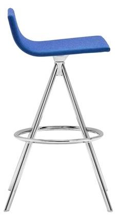 Andreu World Поворотный барный стул из ткани Lineal Bq0642 - Вид №10