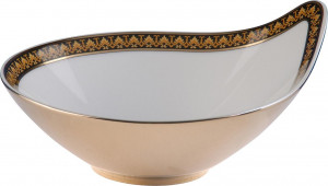 43665 Rosenthal Versace Чашка суповая с блюдцем Rosenthal Versace Медуза 300мл, фарфор Фарфор