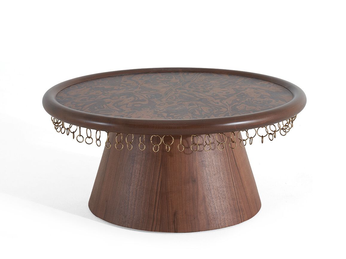 Деревянный круглый журнальный столик NDESIGN Ezora ARCH-00063348