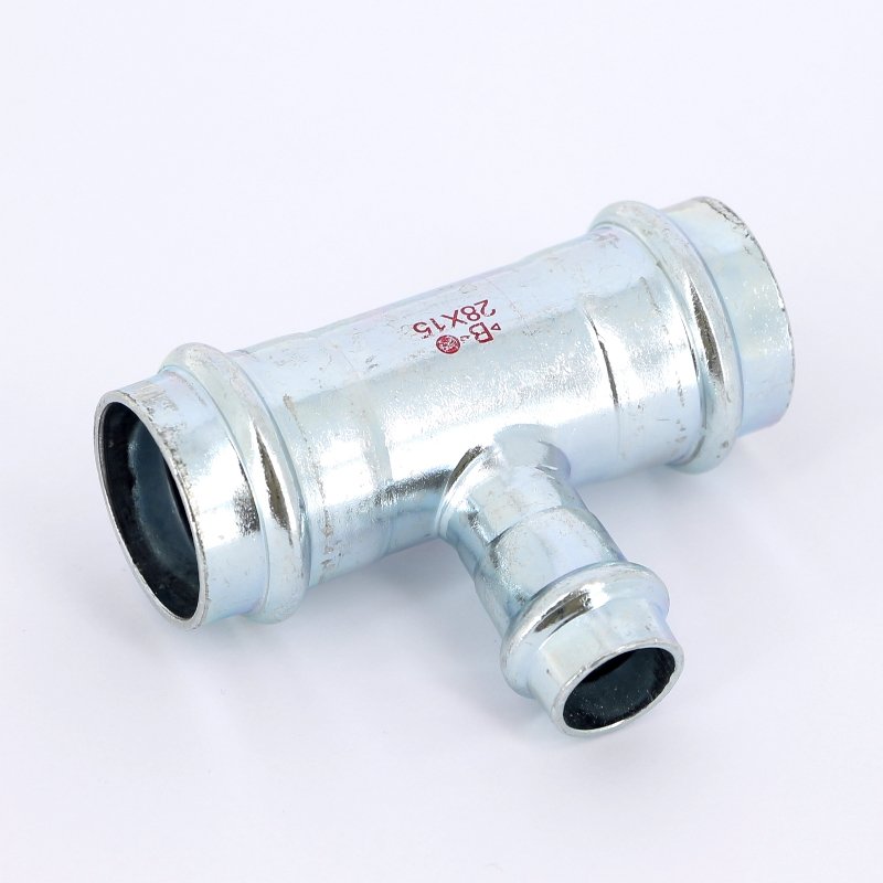 Тройник пресс оцинкованная сталь 28х15х28 IBP PC51300281528 - Вид №1