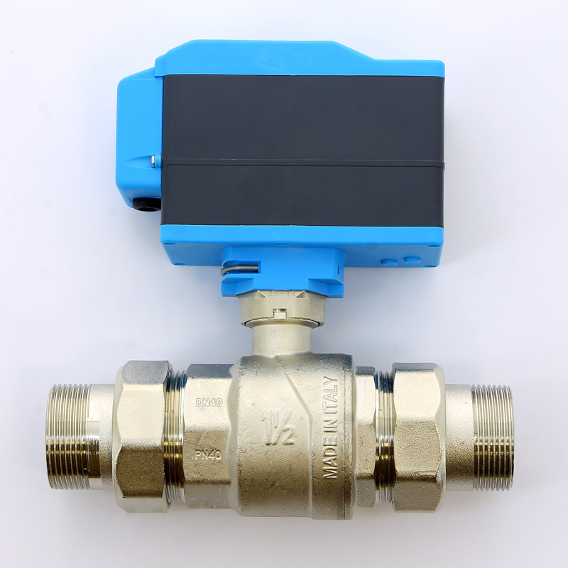 Кран шаровой с разъемными соединениями НН двухходовой MODULO PLUS с сервоприводом EMMETI 1"1/2 01425702 - Вид №1