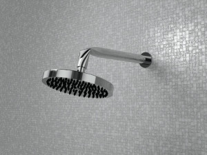 Металлическая настенная душевая головка с рычагом с системой защиты от накипи