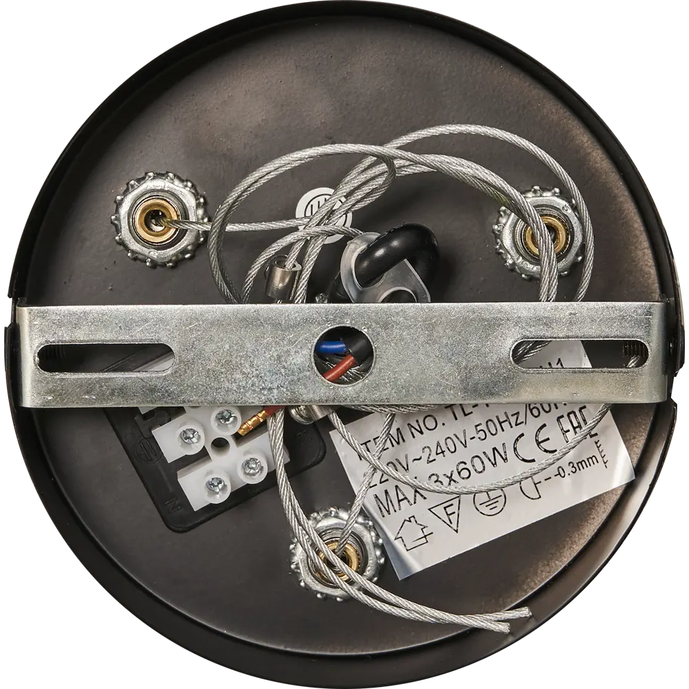 Светильник подвесной Laurel 3 лампы 12 м² цвет чёрный Toplight STLM-2093805 - Вид №6