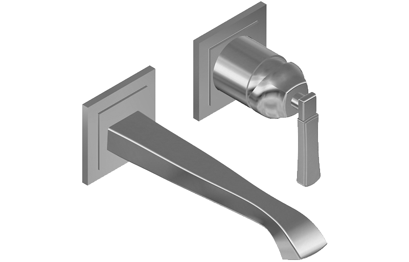 E-6835-LM47W-T Смеситель для умывальника настенный из 19cм носикем - внешние элементы GRAFF Finezza