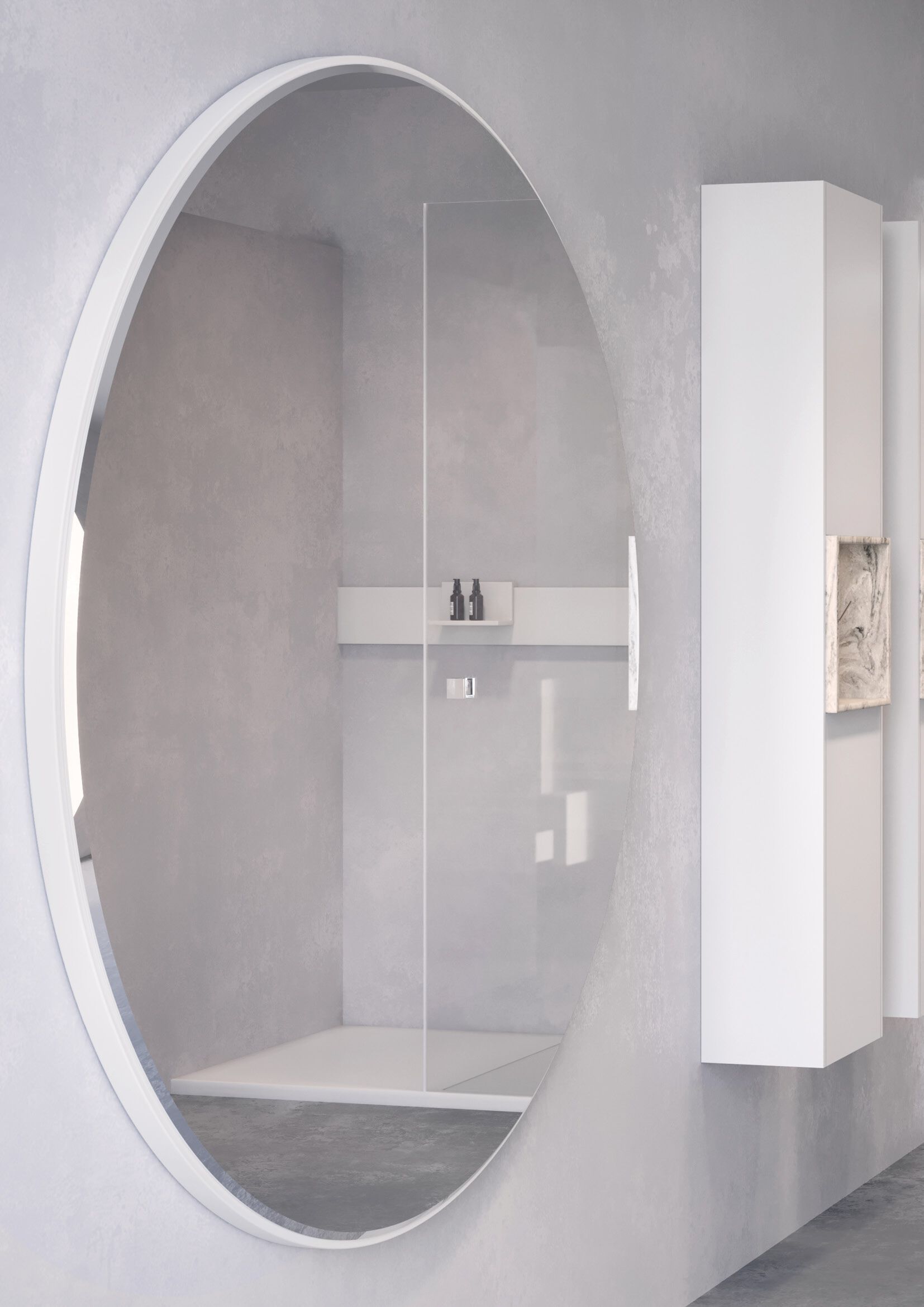 Настенное круглое зеркало Acquapazza Corian ® elements ARCH-00135299 - Вид №2