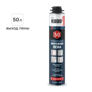 Пена монтажная профессиональная Kudo Praktik 50 выход пены 50 л всесезонная 1000 мл