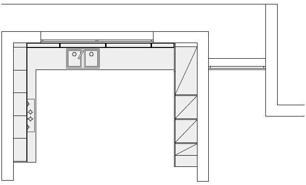 Alta Cucine Лакированная линейная кухня из дерева и стекла Sistema 22 sun-id-1400072 - Вид №7