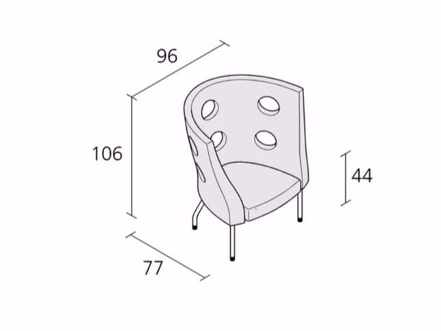 Съемное кресло из ткани Alias Flexus ARCH-00068458 - Вид №1