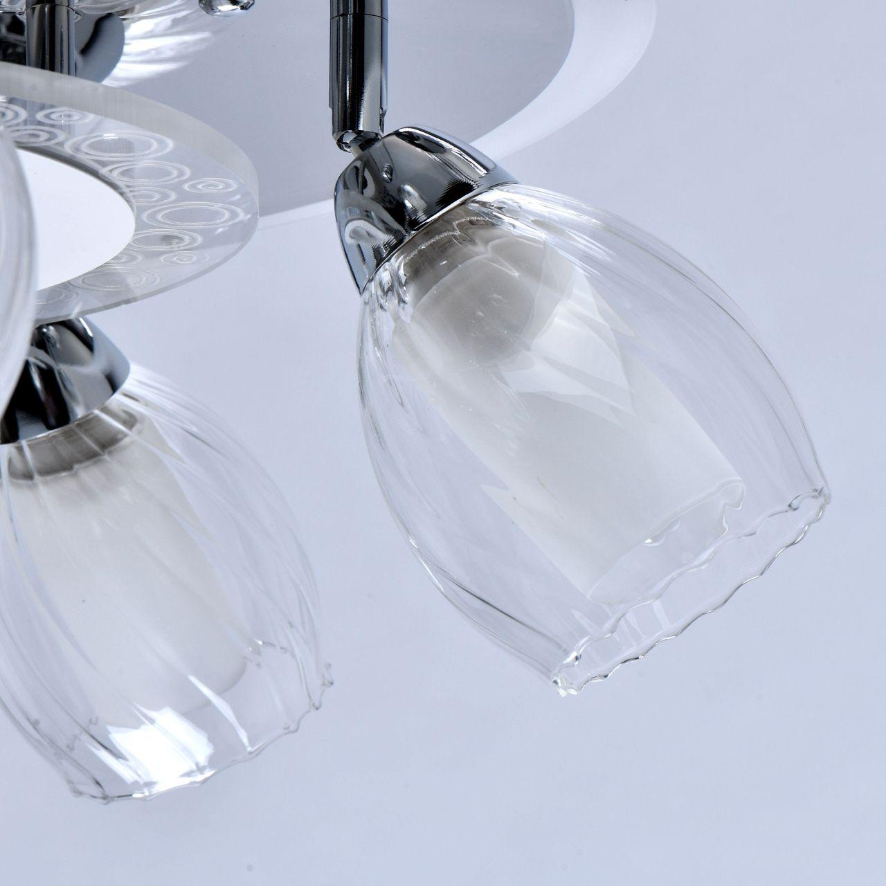 Потолочная люстра De Markt City Мадлен 424011105 DE MARKT МАДЛЕН 328376 Белый;хром  - Вид №2