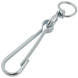 Карабин с вертлюгом тип А, оцинкованный, 80 мм