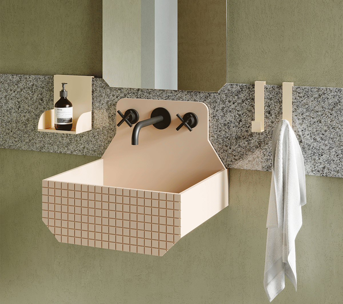 com_EXLAVFRIEZE1HC Подвесная раковина настенная прямоугольная Ex.T Frieze белая - Вид №2