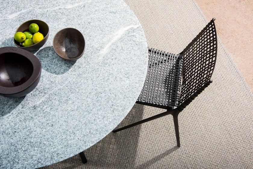 TRIBÙ Круглый садовый стол из гранита и алюминия Branch 07661g/07660g - Вид №4