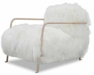 BAXTER Меховое кресло с подлокотниками