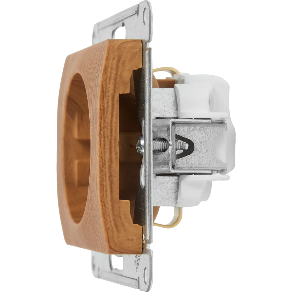 Розетка встраиваемая Systeme Electric Glossa с заземлением цвет дуб 84659745 STLM-2028020 - Вид №4