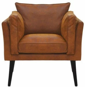Moanne Мягкое кожаное кресло с подлокотниками Coyoacán