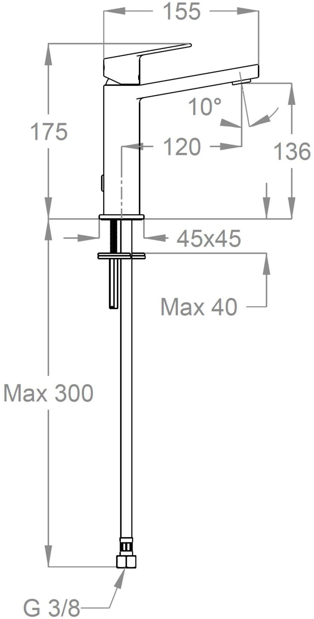 Fir Italia Смеситель для умывальника, однорычажный Doda 67 6711200 - Вид №2