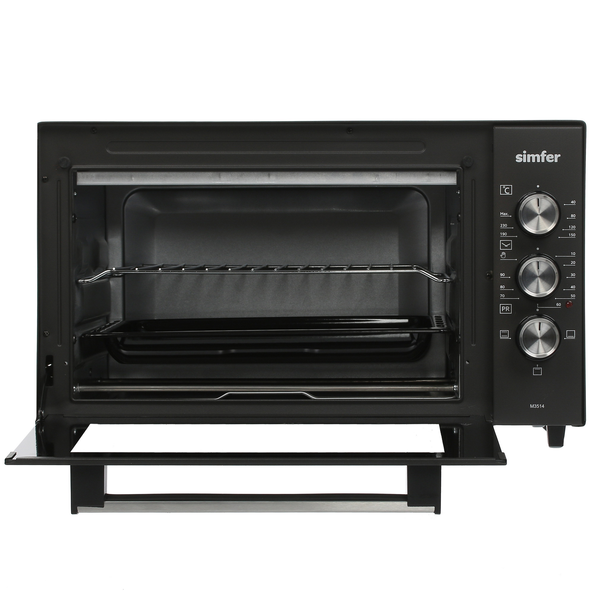 5063771 Мини-печь Simfer M3514 черный STDN-0070005 - Вид №5