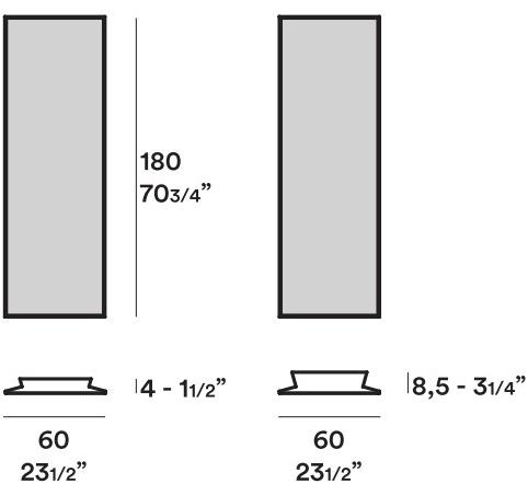 JESSE Прямоугольное настенное зеркало sun-id-1378976 - Вид №2