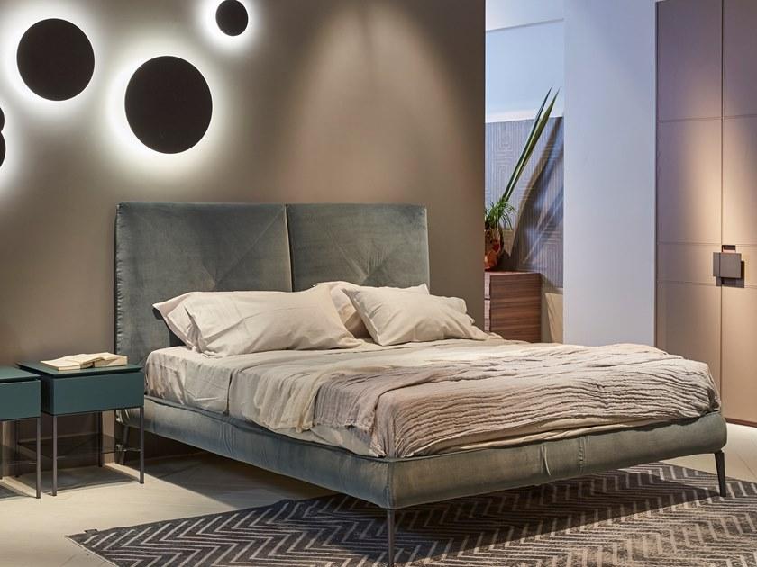 EmmeBi Двуспальная кровать из бархата с мягким изголовьем sun-id-1488563 - Вид №2