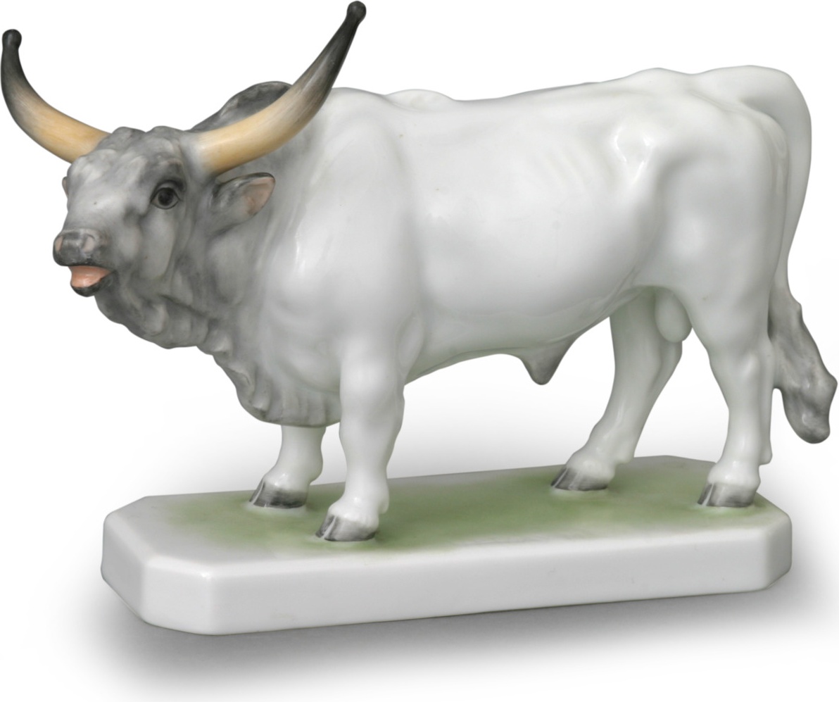 96237 Herend Фигурка 11,5см "Венгерский бык" Фарфор, Керамика 