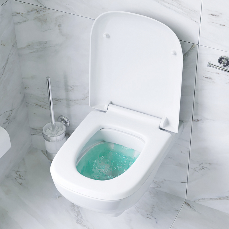 C801700SC подвесной унитаз FlashClean с сиденьем микролифт AM.PM Like - Вид №1