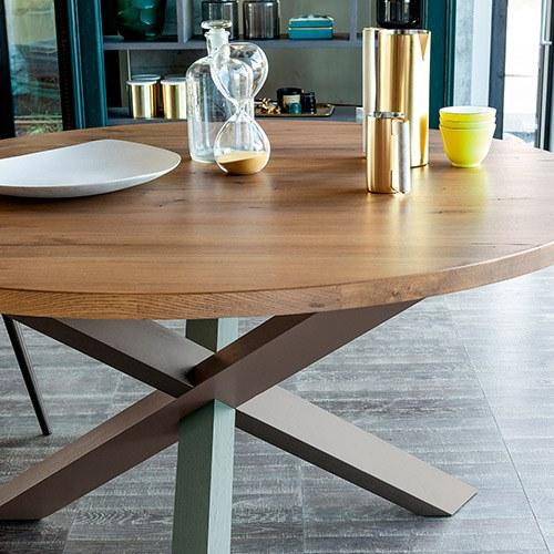 Devina Nais Круглый обеденный стол из массива дерева sun-id-1516396 - Вид №4