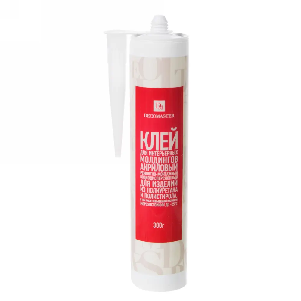 Клей Decomaster для интерьерных профилей в картридже 0.3 кг 13694523 STLM-2161376 Santreyd 