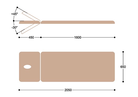 Массажный стол с электроприводом F1E22 Santreyd MED-190 - Вид №2