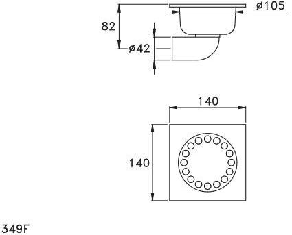 RUBINETTERIE STELLA Слив для душа sun-id-1420225 - Вид №2