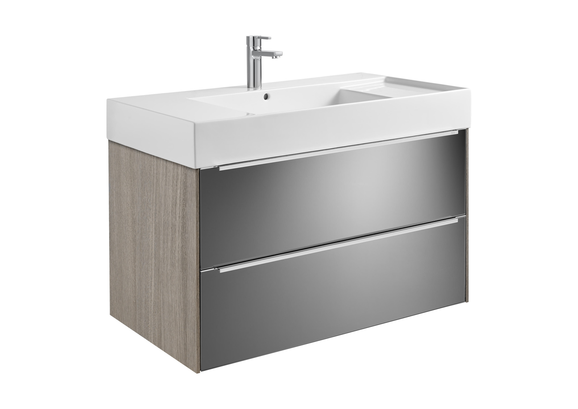 A851077403 Unik (тумба и умывальник из FINECERAMIC®) ROCA Inspira 