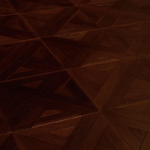 Модульный паркет Marco Ferutti Linea Linea Термо Дуб с брашью (Текстурированная) 405х405 мм 2600600032 - Вид №3