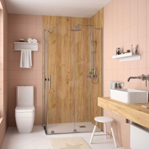 88067 SALGAR Душевая панель ATLAS африканский дуб на заказ до 799 мм