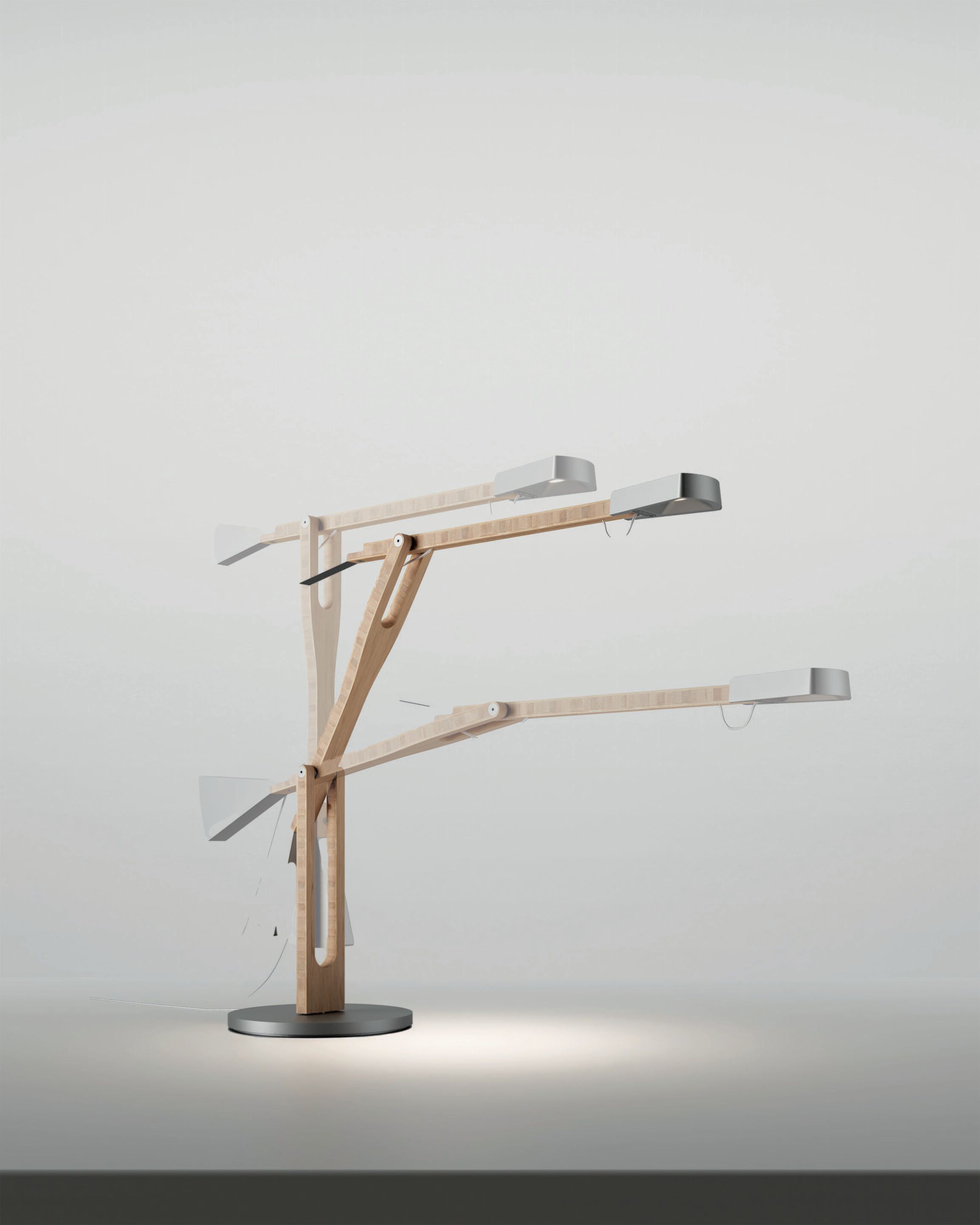 Бамбуковая регулируемая настольная лампа Artemide INTERNODE ARCH-00062367 - Вид №6