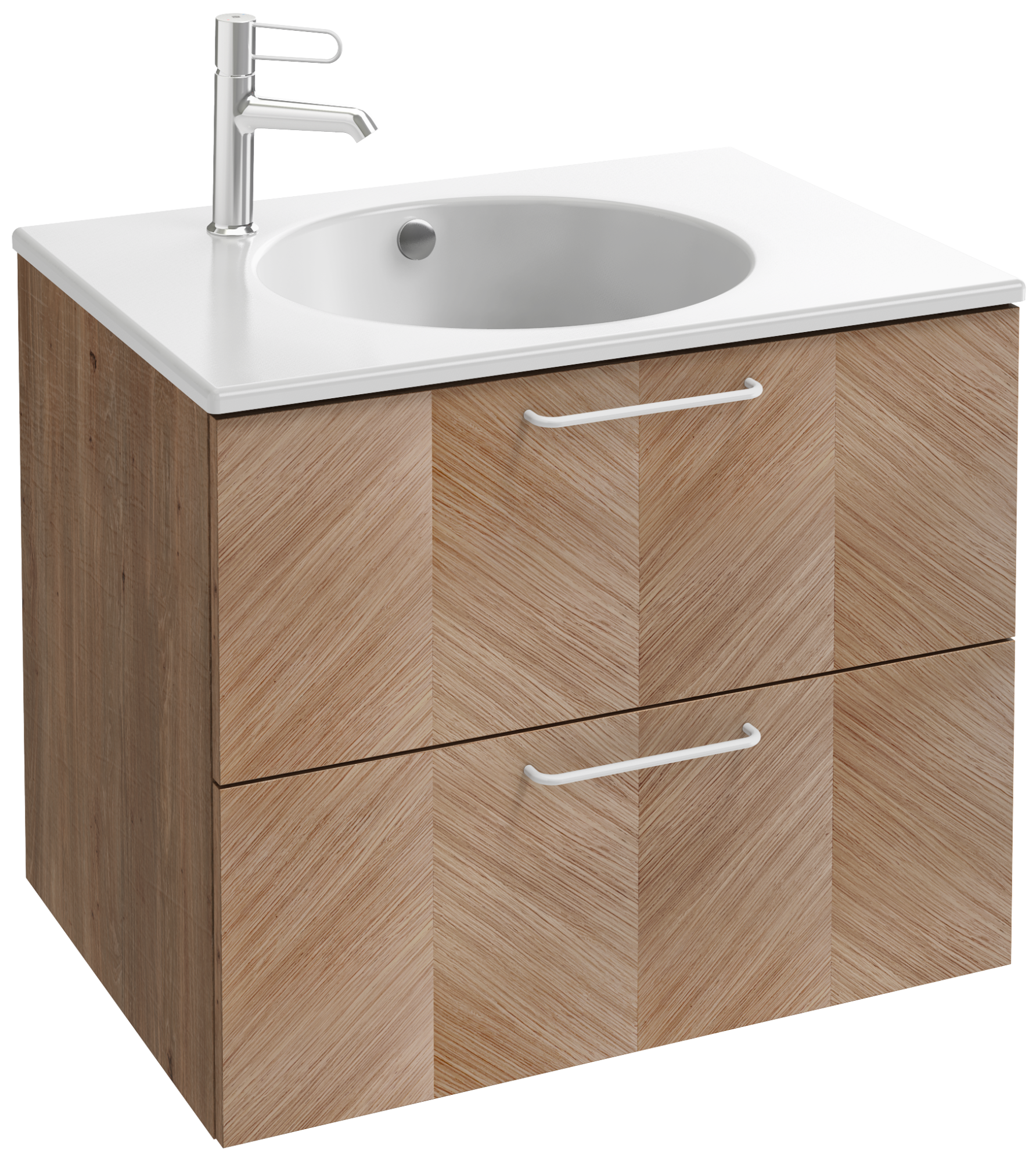 EB2521-R6-NR4 Тумба под столешницу 70 см, 2 ящика, белая ручка JACOB DELAFON ODÉON RIVE GAUCHE ODEON RIVE GAUCHE