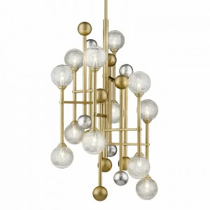 Светильник подвесной 100х60 см золотой Delight Collection P68084-12 DELIGHT COLLECTION ДИЗАЙНЕРСКИЕ 00-3883120 Золото;прозрачный