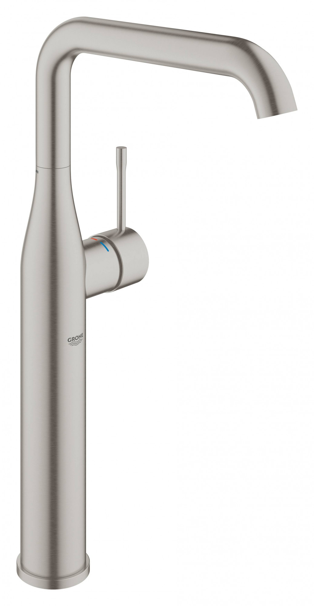 Смеситель для свободностоящей раковины GROHE Essence New, U-излив, суперсталь (32901DC1)
