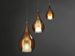 Металлический подвесной светильник из боросиликатного стекла