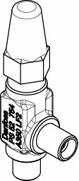 Danfoss SNV-ST — игольчатый запорные клапан SNV-ST Клапан запорный 148B3745  - Вид №13