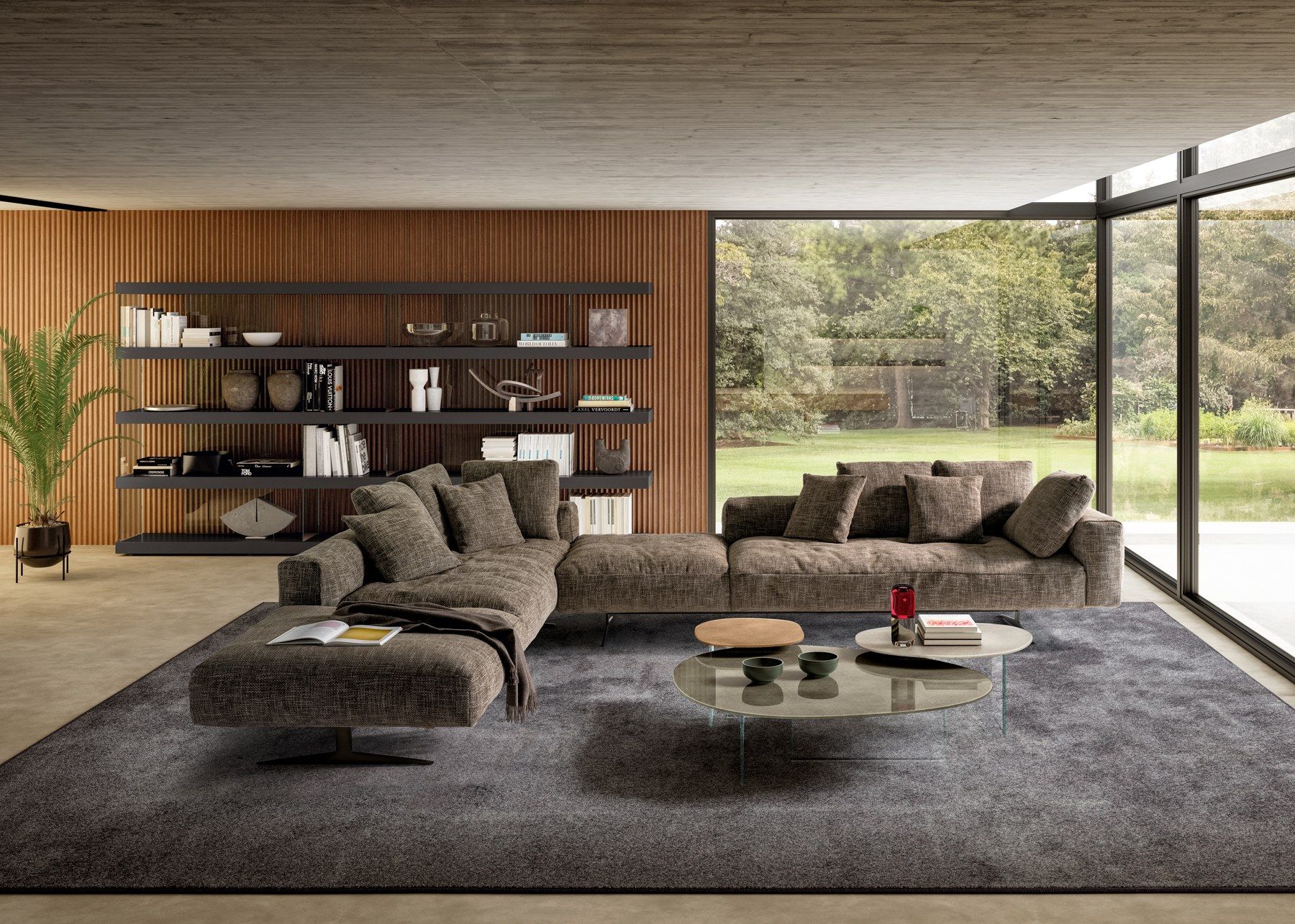 Угловой диван из ткани Lago Air ARCH-00008821