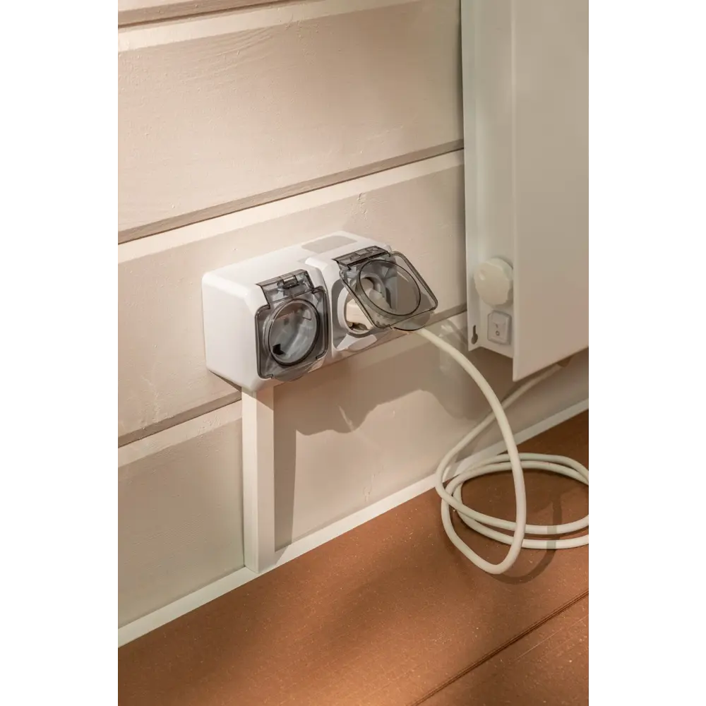 Двойная влагозащищенная розетка SYSTEME ELECTRIC Этюд с защитными шторками 82106284 STLM-0019085 - Вид №3