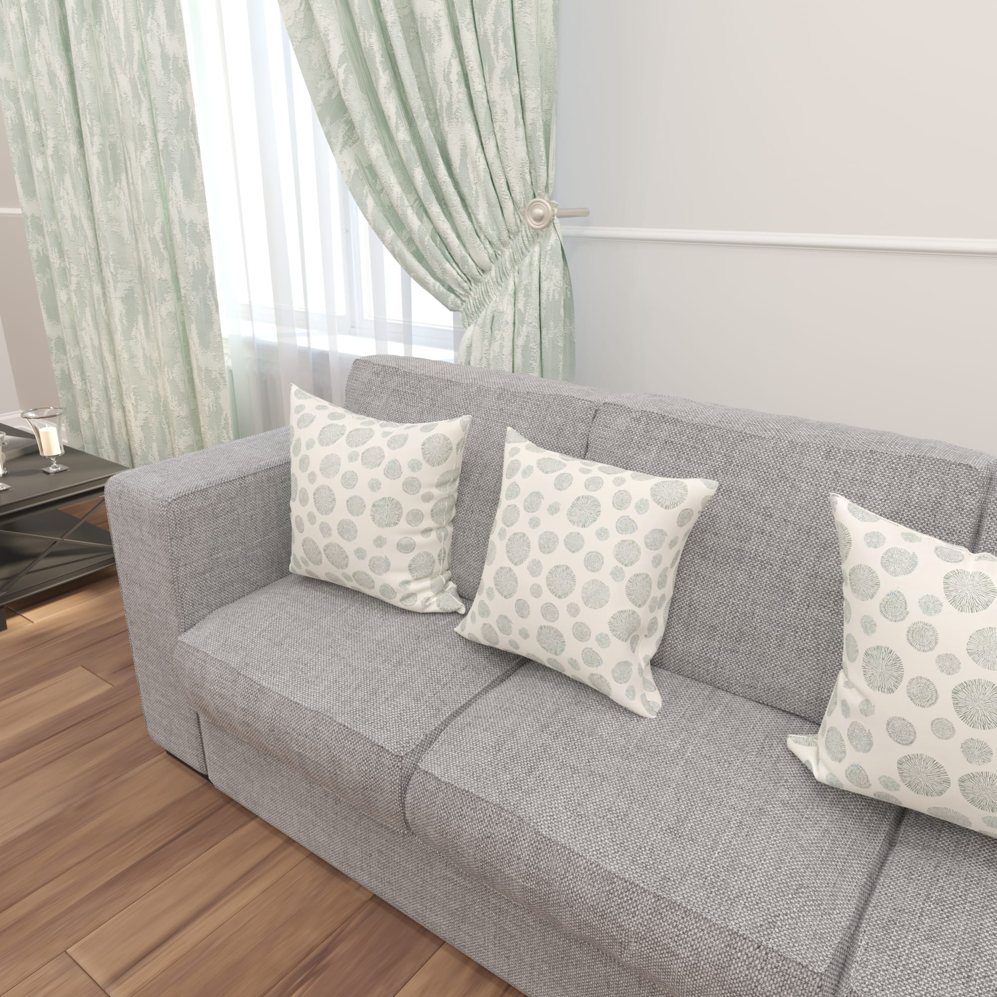 82305202 Подушка «Амазонка» 50x50 см, цвет белый/зелёный Santreyd  - Вид №4