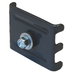 Скоба для забора с саморезом Grand Line 50 мм сталь RAL 7024 серый