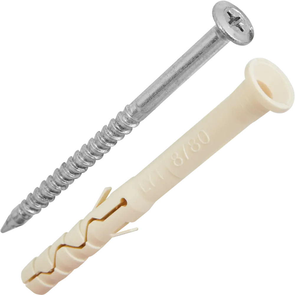 Дюбель-гвоздь SORMAT 8×80 мм с цилиндрической манжетой (20 шт) 84257521 STLM-1580348 - Вид №1