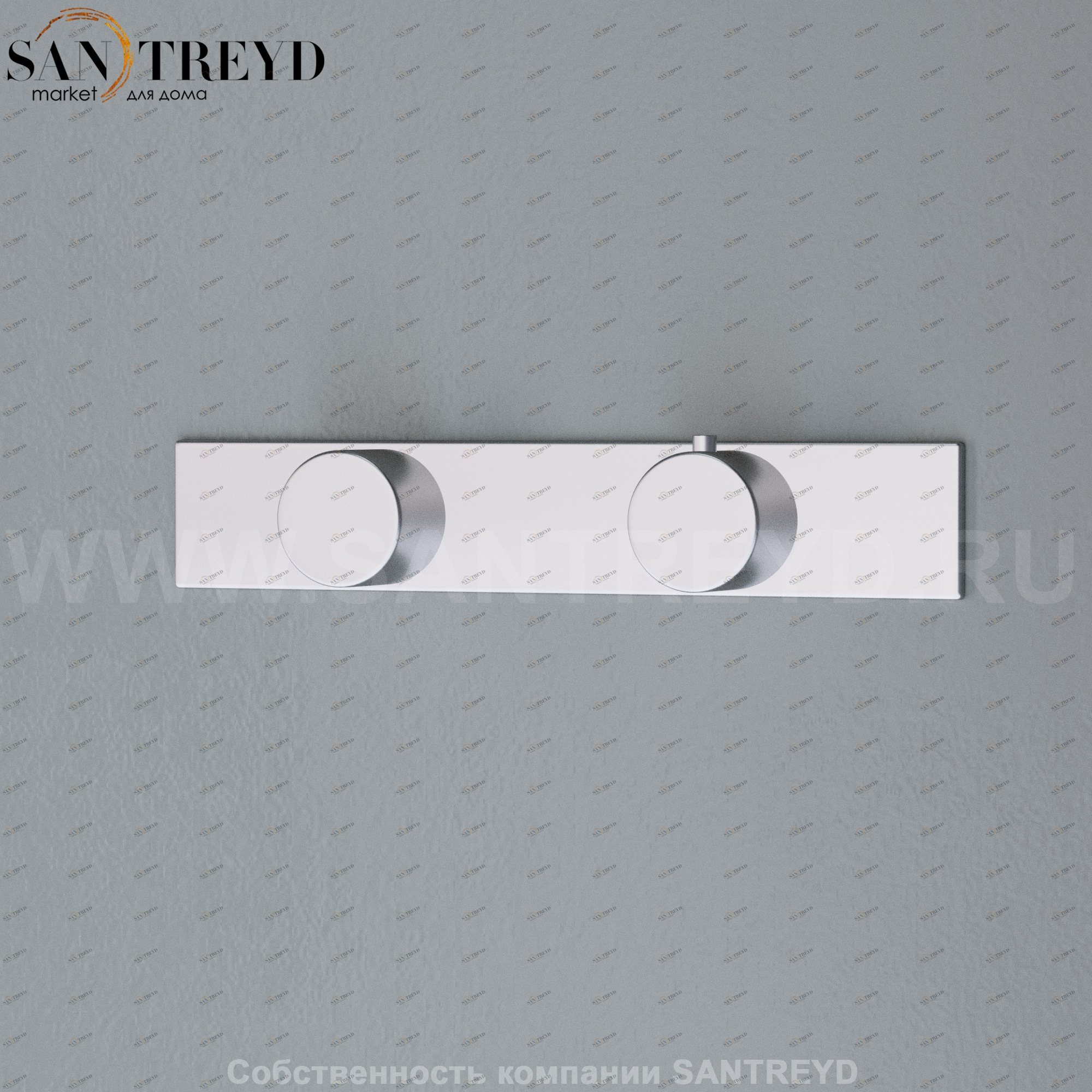 Effegibi FEELGOOD.1 Встроенный термостат с 1 выпуском для душа хромированный сатин CH55000138 FEEL GOOD