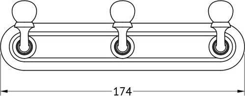 STI 202 Планка с 3-мя крючками 17 cm 3SC STILMAR GOLD Treesseci 3SC - Вид №1