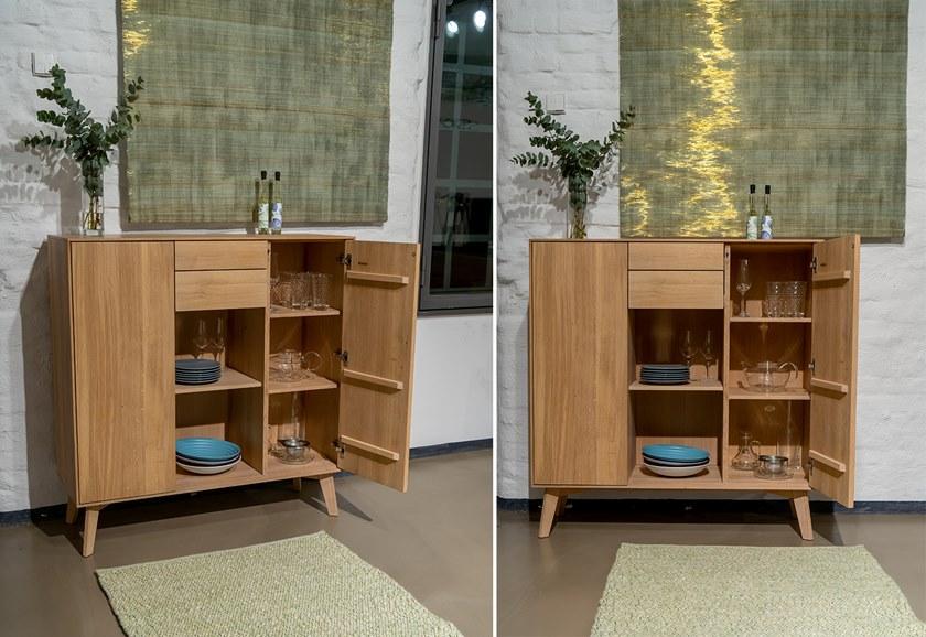 sixay furniture Комод деревянный с распашными дверцами и ящиками Finn sun-id-1504882 - Вид №4