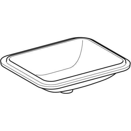 500.760.01.2 Раковина под столешницу Geberit VariForm прямоугольной формы Geberit  - Вид №10