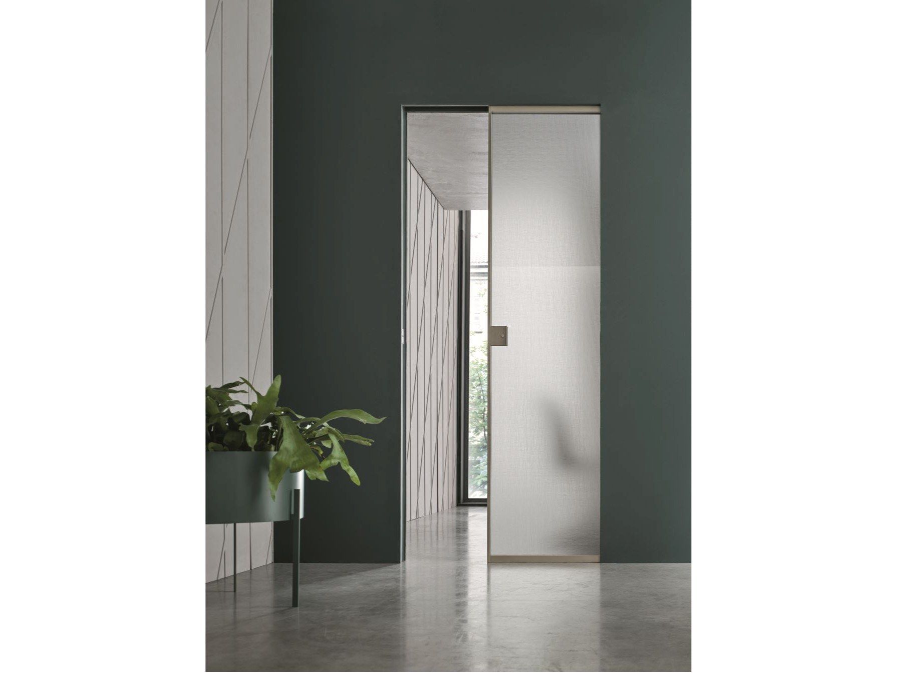 Раздвижные двери из стекла и алюминия BLUINTERNI Quadro-Move ARCH-00027464