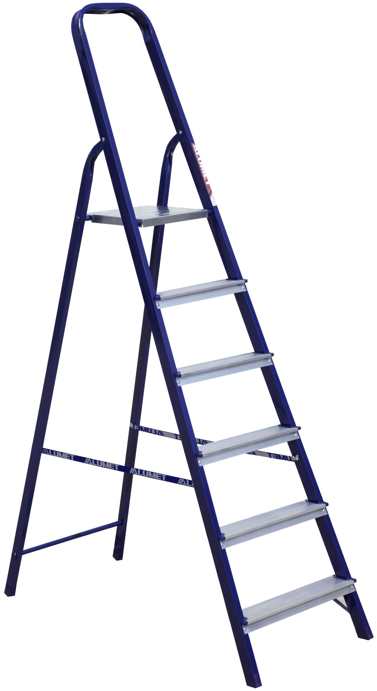 Стремянка стальная окрашенная с алюминиевыми ступенями    6 ст.